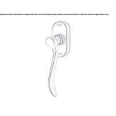 DK window handle with SmartBlock anti-burglary system Lively