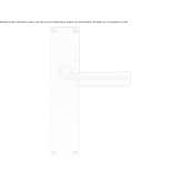 Ebony door handle on the back plate Bodo