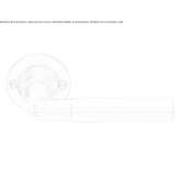 Klamka niklowa na rozecie Bodo