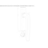 DK nickel window handle with lock Bodo