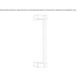 Handle in chrome-plated brass Mackinaw