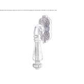 Classic brass DK window handle with Swarovski® crystals Armacao