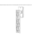 Brass window handle on the back plate Cartama