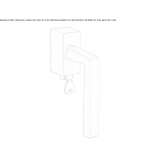 DK brass window handle with rosette lock Scheyern