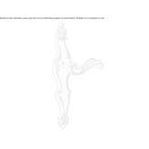 Klamka mosiężna na płycie tylnej Leest