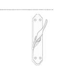 Classic Cremone brass handle Lively
