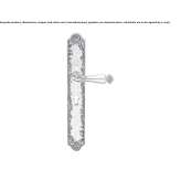 Classic style brass door handle on the back plate Luumaeki