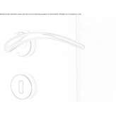 Brass handle with lock Mugia