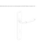 Brass handle on the back plate Punos