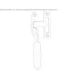 Nickel window handle Bodo