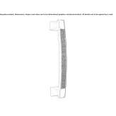 Chrome-plated brass handle with Swarovski® crystals Kaczyce