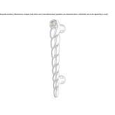 Chrome-plated brass handle with Swarovski® crystals Garderen