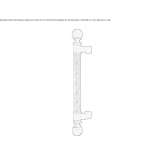 Brass handle in a classic style Ikikopru