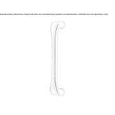 Brass handle in a modern style Zubia