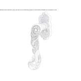 DK chrome-plated brass window handle on a rosette Maletto