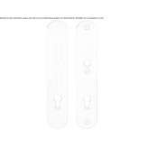 Klamka zewnętrzna ze stali nierdzewnej na płycie tylnej Dikbiyik