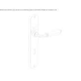 Brass handle on the back plate Belaunza