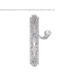 Klamka mosiężna w klasycznym stylu z kryształami Swarovski® na płycie tylnej Drazice