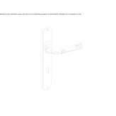 Brass handle on the back plate Malnas
