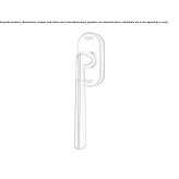 DK window handle with SmartBlock anti-burglary system Sason