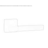 Zamak handle on a rosette Cremenes