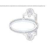 Door handle in chrome-plated brass Oldrisov