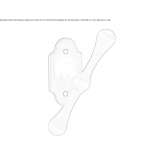 Classic brass window handle Spirovo
