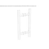 Stainless steel door handle Cayce