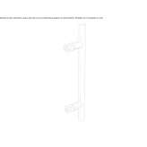 Stainless steel glass door handle Woudsend