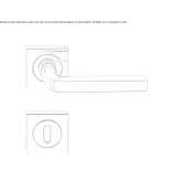 Handle on a rosette with a lock Airdrie