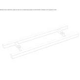 Stainless steel glass door handle Maldaeni
