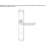 Brass handle on a sign with a lock Lentegi