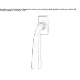 DK window handle made of brass Millisle