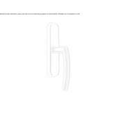 Window handle on the back plate Pondrome