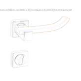 Corian® handle on a rosette with a lock Morsano