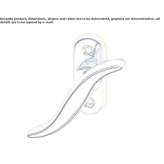 Brass window handle Meric