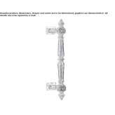 Brass pull handle Saxilby