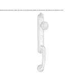 Brass external handle on the back plate Southery