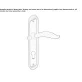 Brass handle on a sign with a lock Kornyn