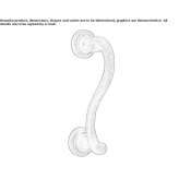 Brass pull handle Minster