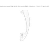 Brass handle with lock Cujillo