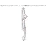 Brass external handle on the back plate Greoni