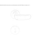 Handle on a rosette with a lock Sarov