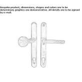 Metal handle on the back plate Anthiro