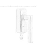 Metal window handle with lock Anthiro