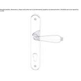 Brass handle on the back plate Kalamata