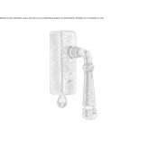 Bronze window handle with lock on the back plate Anthiro
