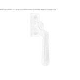 Bronze window handle on the back plate Anthiro