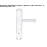 Brass handle on a sign with a lock Lamlash