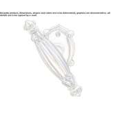 Brass window handle Canaris